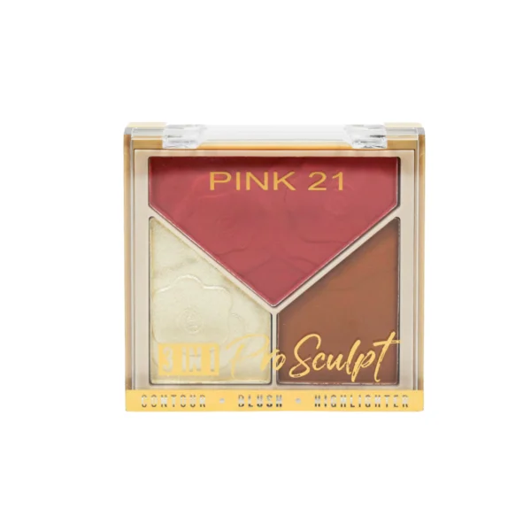 Pro sculpt Trio rubor iluminador  contorno Pink 21 - Image 2