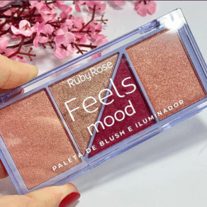 Paleta Blush e iluminador Feels Mood Ruby Rose